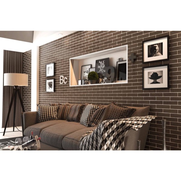 Керамогранит GOLDEN TILE The Strand 087020 КОРИЧНЕВЫЙ 10×60×250