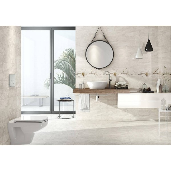 Напольная плитка Opoczno Stone Flowers BEIGE 9×420×420 под мрамор