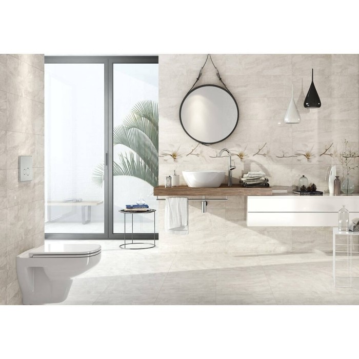 Напольная плитка Opoczno Stone Flowers BEIGE 9×420×420 под мрамор