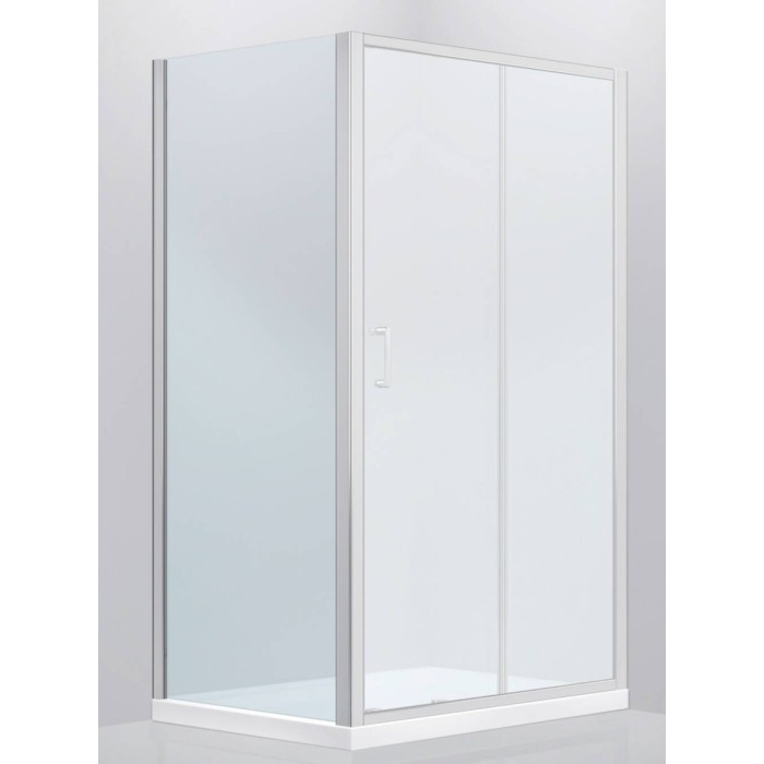 Панель боковая Devit Fresh, универсальная, 90x190 хром/прозрачное стекло FEN8290 Панель боковая Devit Fresh, универсальная, 90x190 хром/прозрачное стекло FEN8290