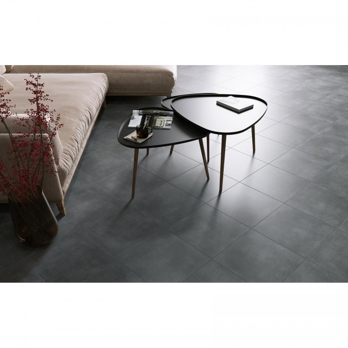 Плитка GOLDEN TILE LOFTY антрацит 4LУ830 8×400×400 для пола