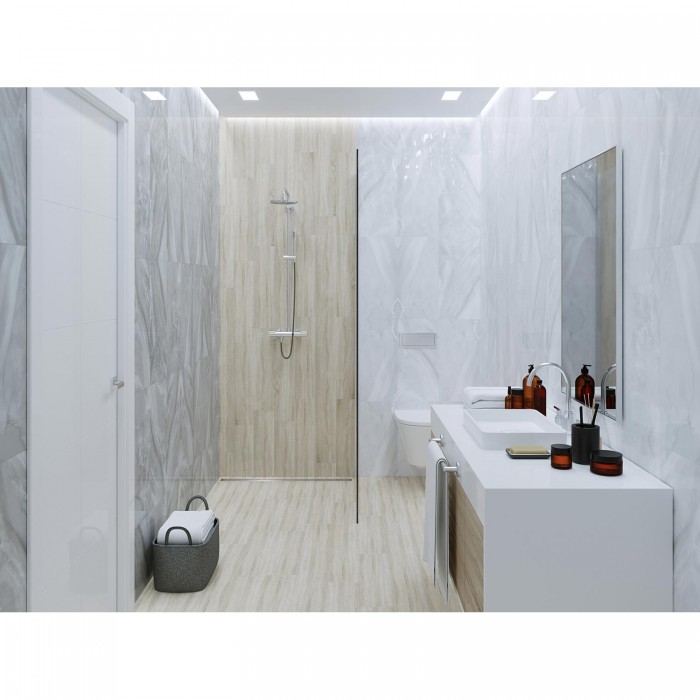 Плитка GOLDEN TILE LAZURRO светло-серый 3LG051 под мрамор