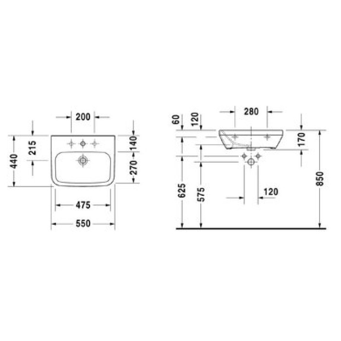 Плитка керамогранит Керамическая раковина Med 55 см Duravit DuraStyle 2324550000 для пола Плитка керамогранит Керамическая раковина Med 55 см Duravit DuraStyle 2324550000 для пола