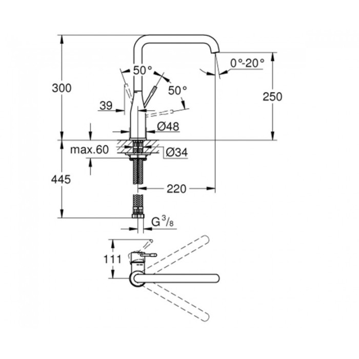 Grohe Essence Смеситель для кухни (30269AL0)