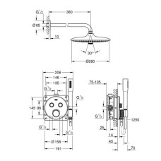 Душевая система душа Grohe Grohtherm SmartControl 34744000