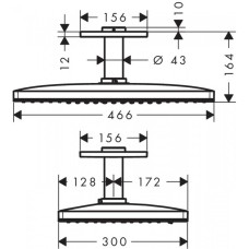 Верхний душ Hansgrohe Rainmaker Select 24004400
