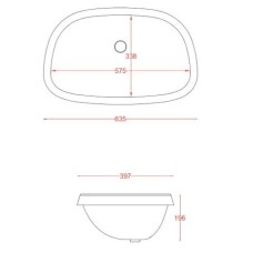 Керамическая раковина 63 см Artceram Plettro, white glossy (PTL004 01;00)