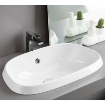 Керамическая раковина 63 см Artceram Plettro, white glossy (PTL004 01;00)