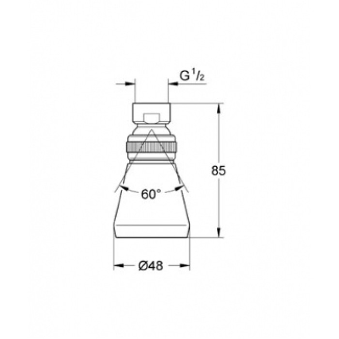 Плитка керамогранит Верхний душ Grohe Relexa (28094000) для пола