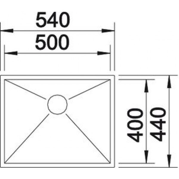 Мойка для кухни Blanco Zerox 500-IF  521588