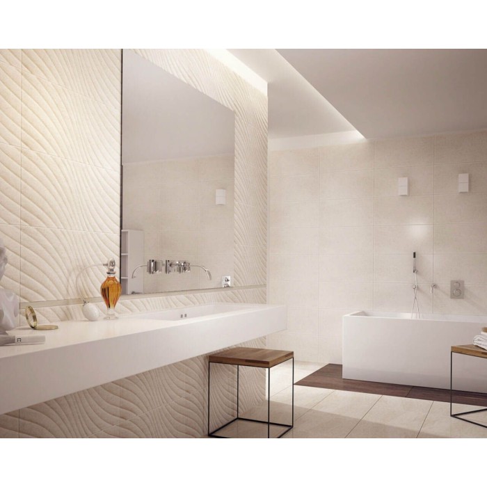 Плитка Paradyz EMILLY CREMA SCIANA STRUKTURA под бетон