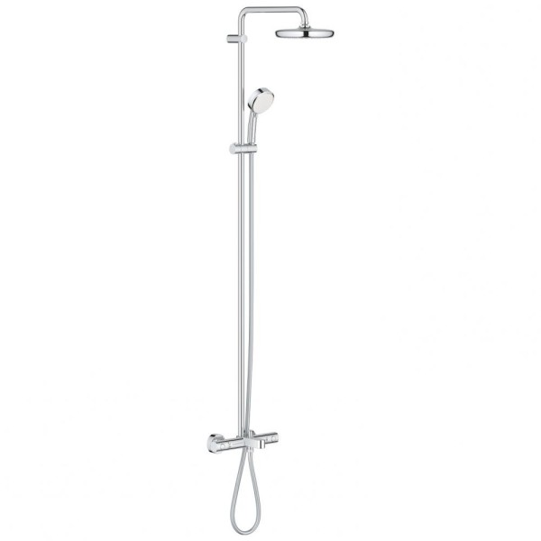 Плитка керамогранит Grohe Tempesta Cosmopolitan System 210 Душевая система с термостатом для ванны (26223001) для пола