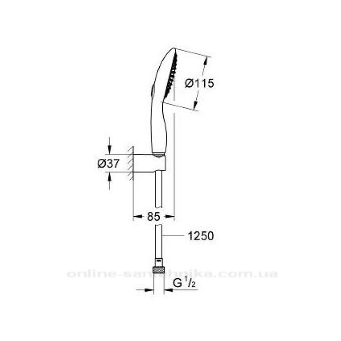 Grohe Power&Soul 115 Ручной душ 27671000