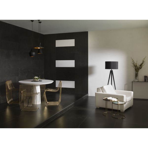Керамогранит VENIS MAGMA BLACK 10×596×596 под мрамор