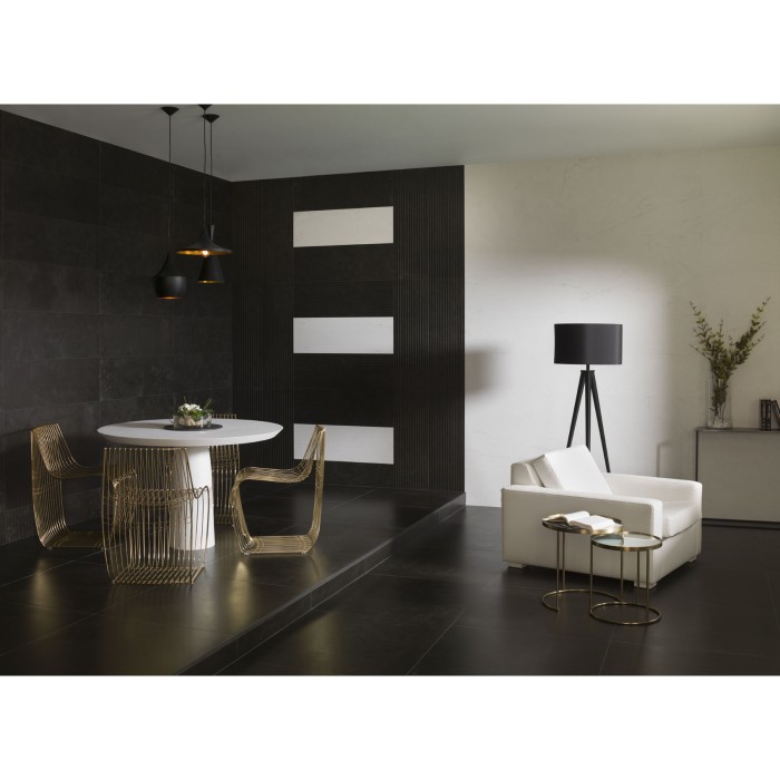 Керамогранит VENIS MAGMA BLACK 10×596×596 под мрамор