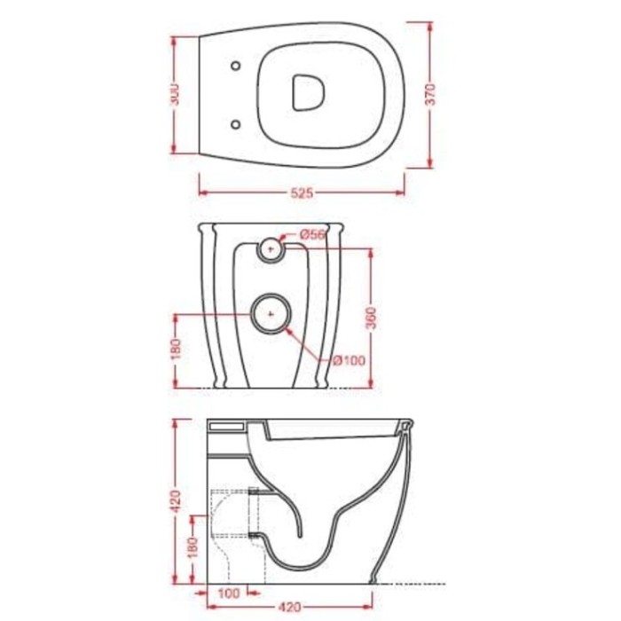 Напольный унитаз Artceram Azuley (AZV002 01;00) white glossy