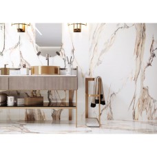 Керамогранит Керамогранит GRES CALACATTA GOLD POLER 8×597×597 под мрамор