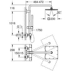 Душевая система Grohe Euphoria xxL 230 26187000