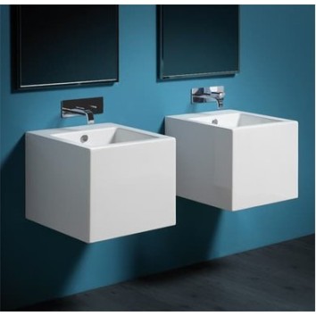Керамическая раковина 50 см Simas Frozen, bianco glossy FZ 13