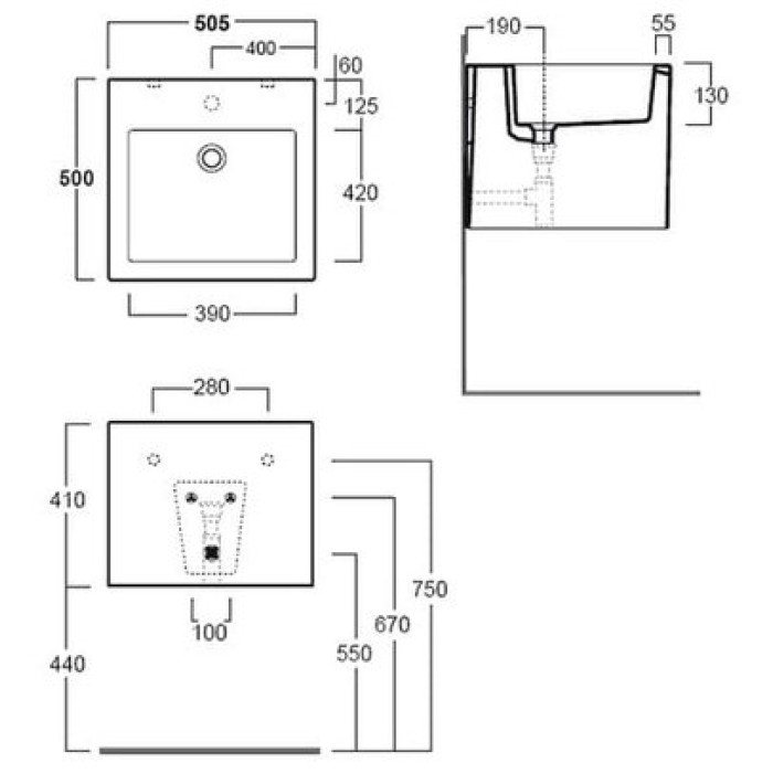 Керамическая раковина 50 см Simas Frozen, bianco glossy FZ 13 Керамическая раковина 50 см Simas Frozen, bianco glossy FZ 13