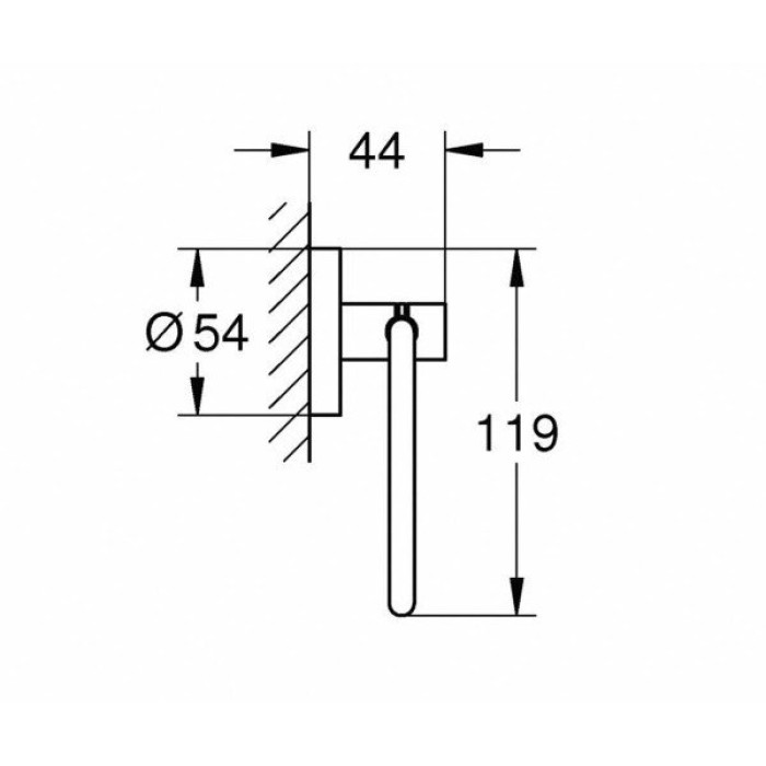 Grohe Essentials Держатель туалетной бумаги (40689DL1)