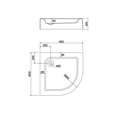 Душевой поддон KOLO STANDARD PLUS 80x80 xBN1480000