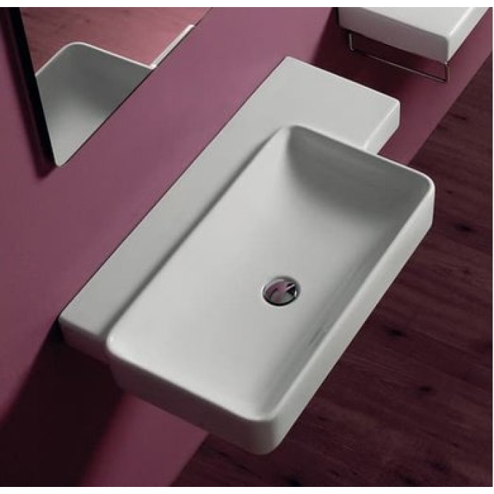 Керамическая раковина 88 см Simas Flow FL 02