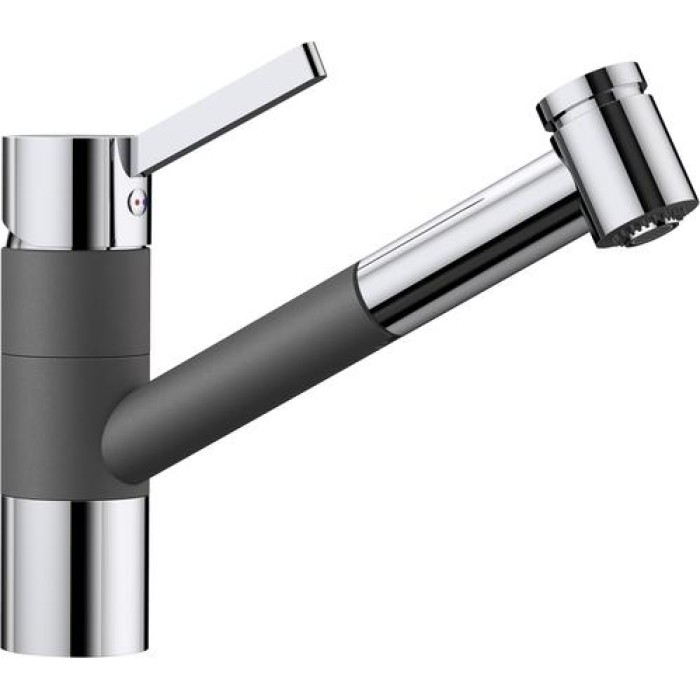 Смеситель кухонный Blanco TIVO - S SILGRANIT хром / темная скала 518798