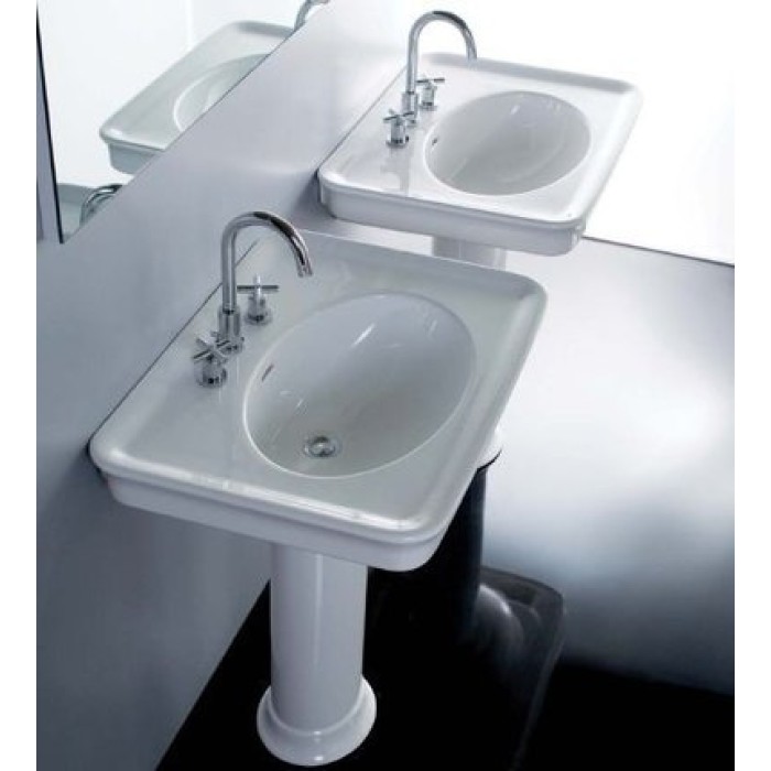 Керамическая раковина 75 см Hatria Dolcevita, белый (Y0EJ01)