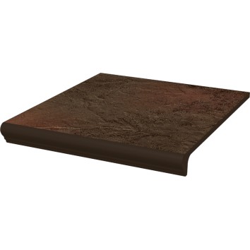 Сходинка з капіносом пряма Semir Brown 30x33 код 0182 Ceramika Paradyz