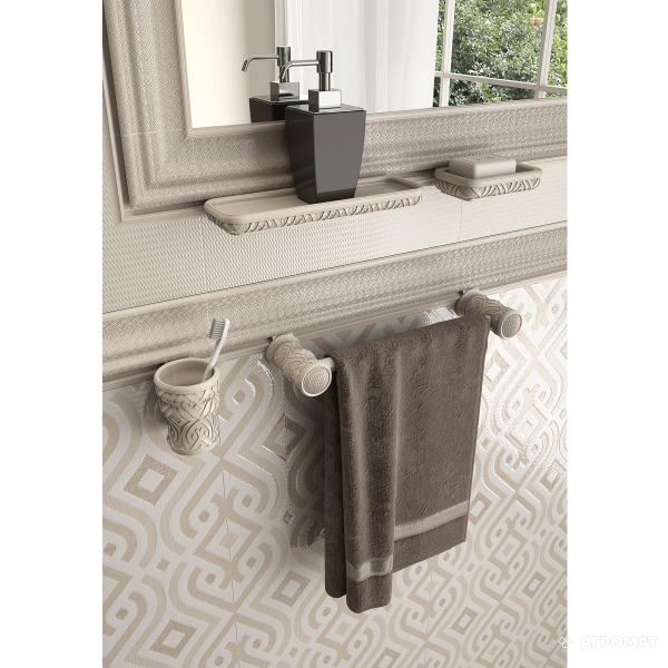 Плитка ITT CERAMIC Couture DECOR BEIGE 12×1198×398