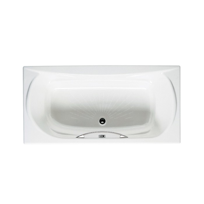 Ванна чугунная 170*85см ROCA AKIRA A23257000R с ручками, подголовником и покрытием против скольжения