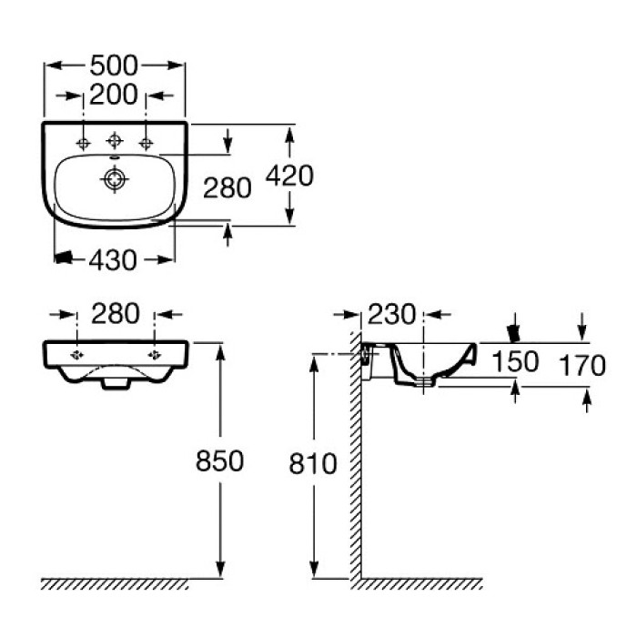 Раковина Roca Debba A325996000