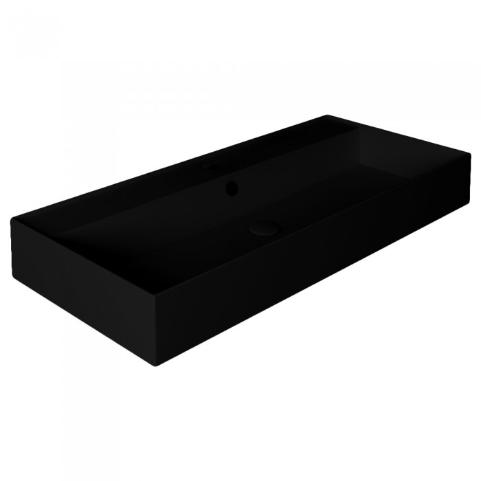 Раковина подвесная Simas Agile Nero Matt 101x46 см (AG101NERO)
