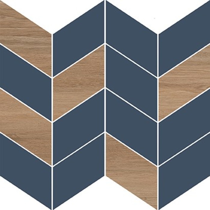 Плитка Opoczno LOVE YOU NAVY HALF MOSAIC SATIN под дерево