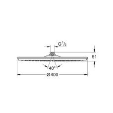 Верхний душ Grohe Rainshower Cosmopolitan 28778000
