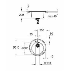 Мойдка для кухни Grohe Granite Grey (31656AT0)