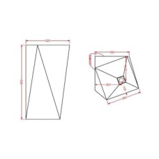 Каменная раковина 50 см Artceram Sharp (OSL008 01;00)