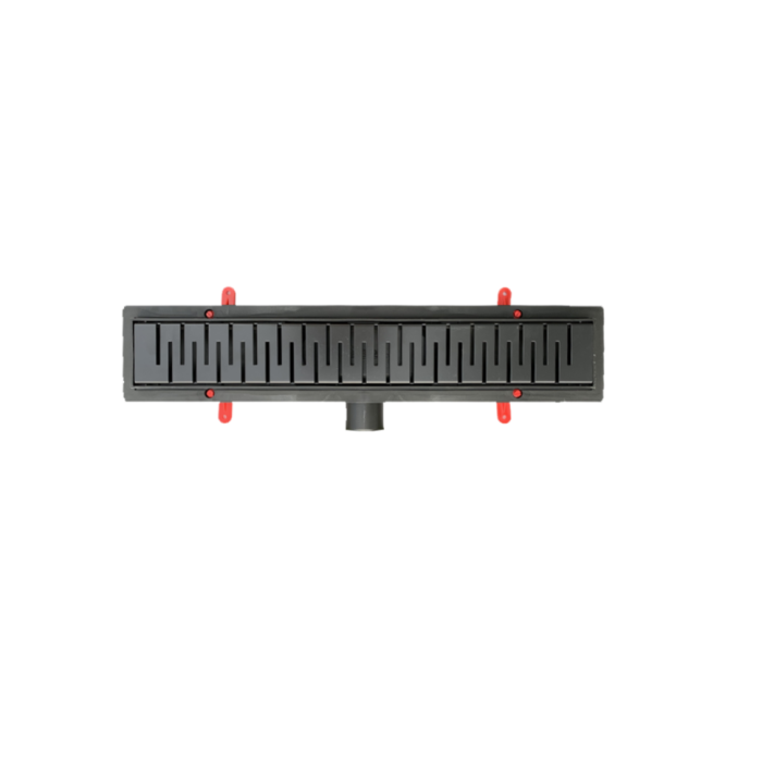 STY-M-50-FF Душевой канал Styron, 500 мм., решётка чёрная Медиум, сухой сифон