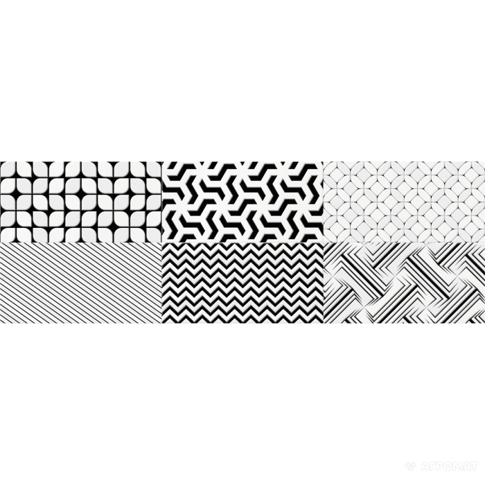 Плитка Super Ceramica Cameleonte NEGRO MIx 8×600×200