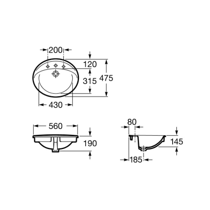 Раковина Roca Aloa A327865000