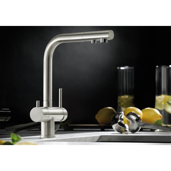 Смеситель кухонный Blanco FONTAS II UltraResist нержавеющая сталь 523129