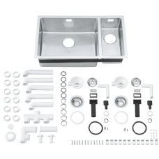 Мойдка для кухни Grohe 760x450 мм, под столешницу, 1,5 чаши, матовая (31575SD0)