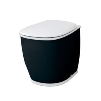 Напольный унитаз Artceram Azuley (AZV002 01;50) white glossy/black bicolor