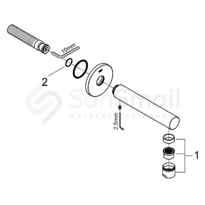 Grohe Concetto Излив для ванны (13280001) Grohe Concetto Излив для ванны (13280001)