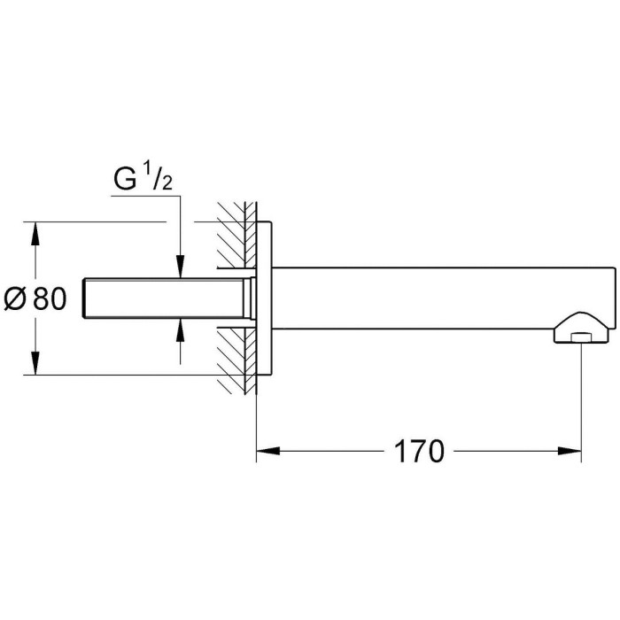 Grohe Concetto Излив для ванны (13280001) Grohe Concetto Излив для ванны (13280001)