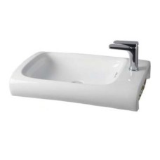 Керамическая раковина 70 см Artceram Hi-Line, white glossy/gold damasco (HIL003 01;89)