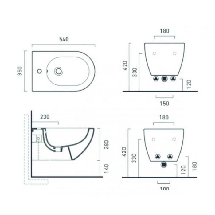 Биде Catalano Sfera Биде Catalano Sfera