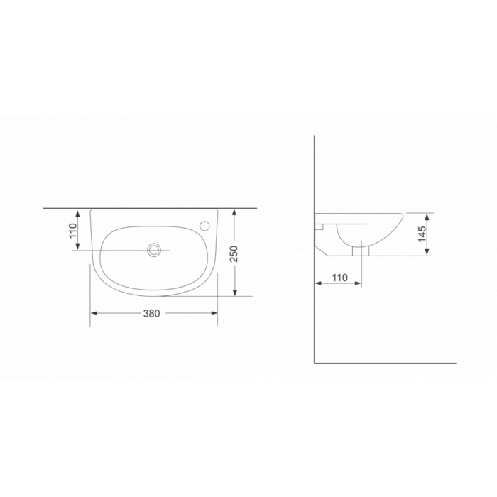 Раковина Devit Small 1014135 38 см Раковина Devit Small 1014135 38 см