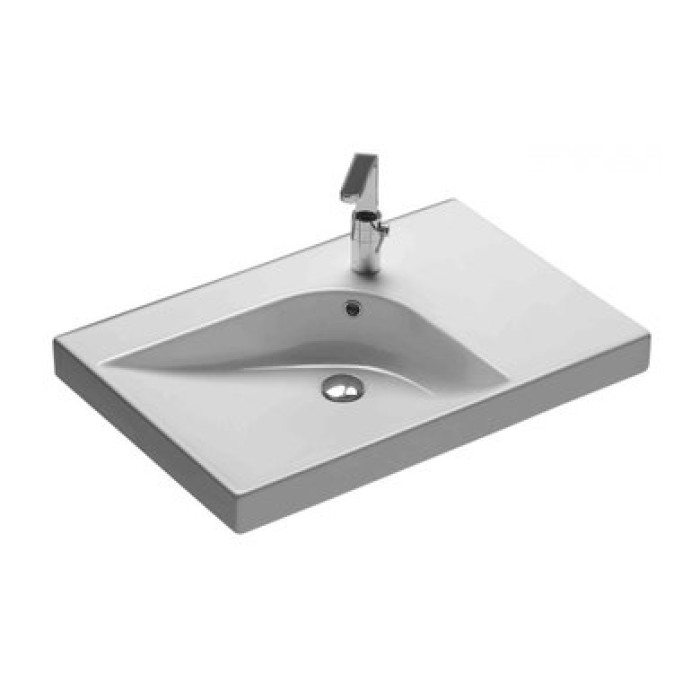 Керамическая раковина 75 см Hatria Grandangolo, белый (YxF901)